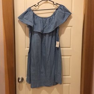 NWT off the shoulder chambray dress - XL